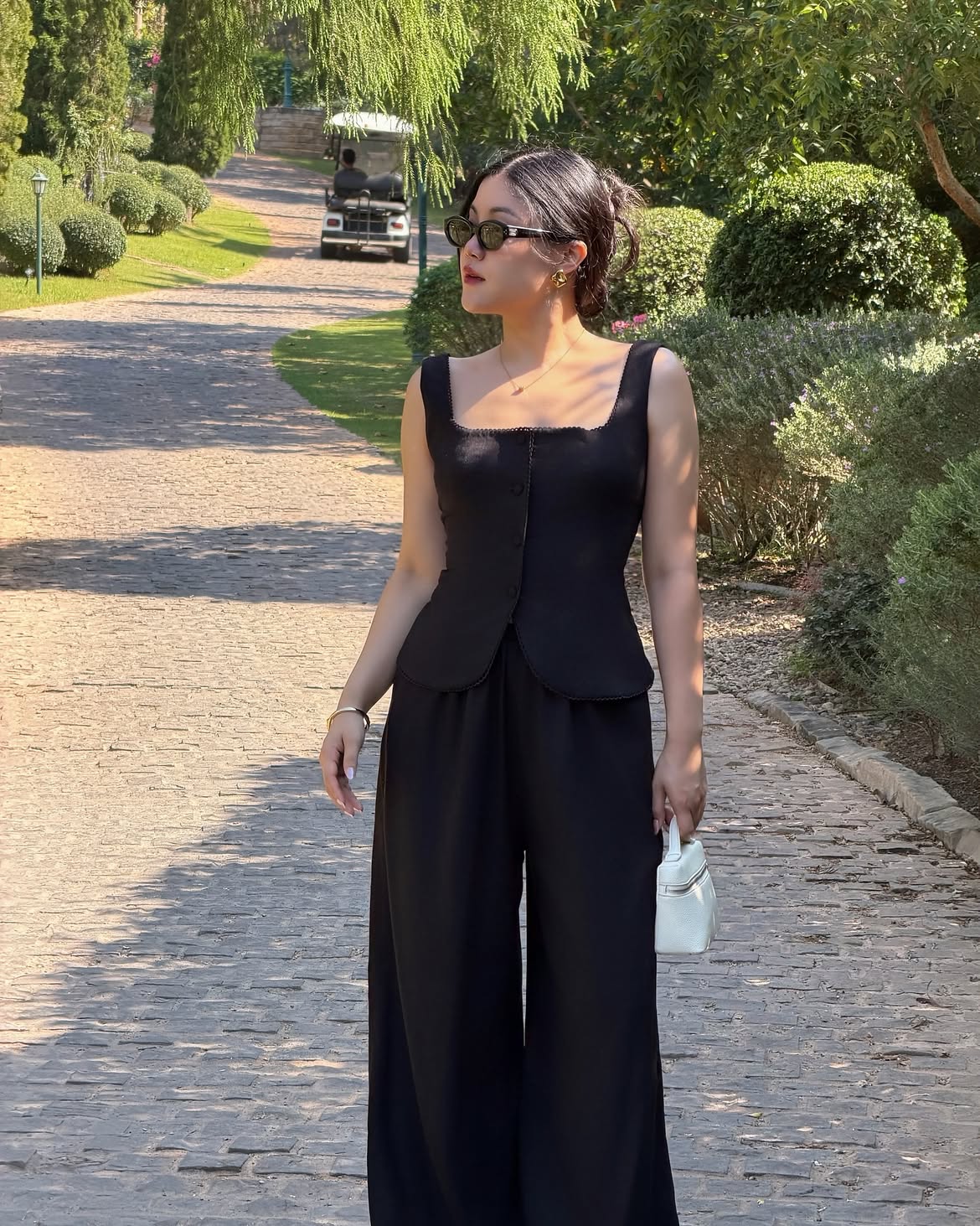 Black beauty pant vest set