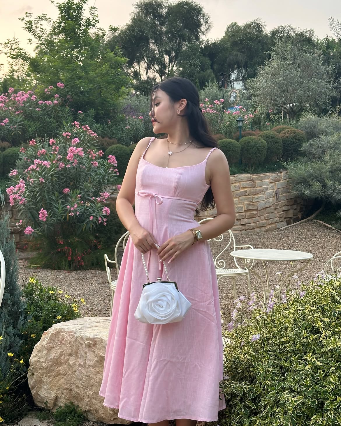Georgia maxi dress pink