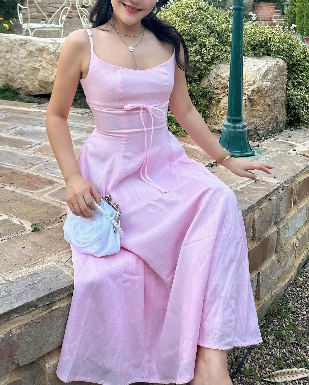 Georgia maxi dress pink